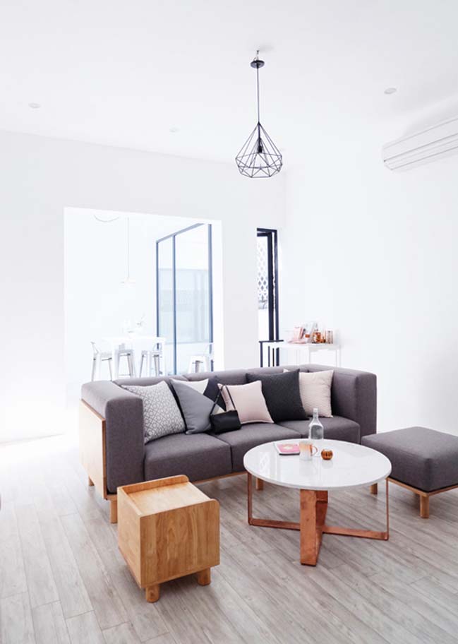 Cải tạo nhà cấp 4 thành căn hộ trắng sáng