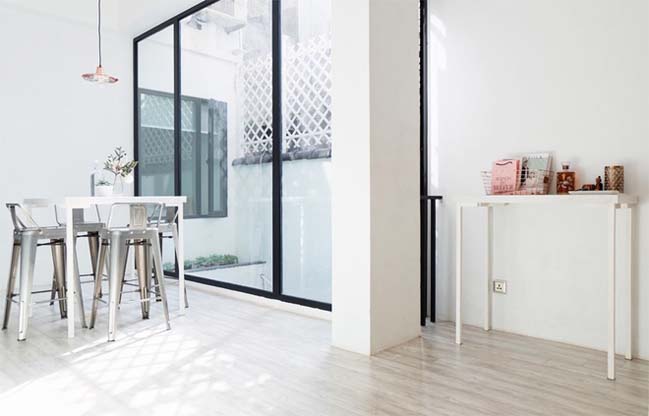 Cải tạo nhà cấp 4 thành căn hộ trắng sáng